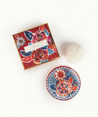 Fragonard Rose Ambre Soap & Soap Dish - Aviva Parfumerie