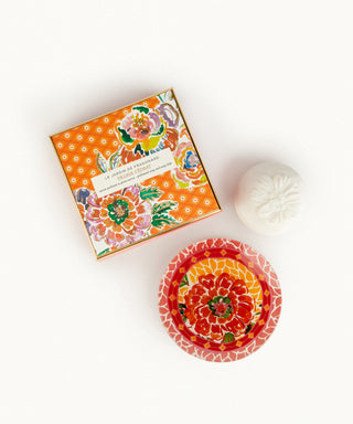 Fragonard Tilleul Cedrat Soap and Dish set - Aviva Parfumerie