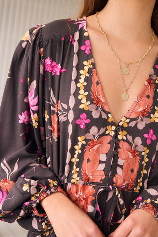JAASE - Monarch Bloom Print  - Teresa Maxi Dress