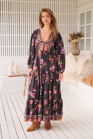 JAASE - Monarch Bloom Print  - Teresa Maxi Dress