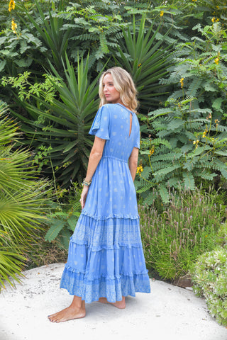 Jaase - Azure Sky Print - Lolana Maxi