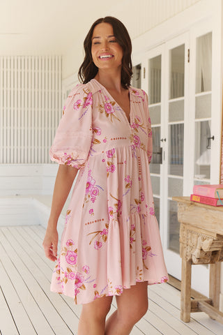 TRACEY DRESS - BLUSHING FIELDS