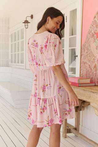 TRACEY DRESS - BLUSHING FIELDS