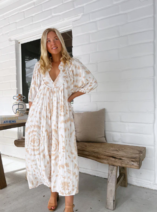 Bohemian Midi Dress Desert Dreamer - Aviva Parfumerie