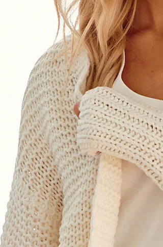 BARRENJOEY KNIT CARDIGAN - IVORY - Aviva Parfumerie