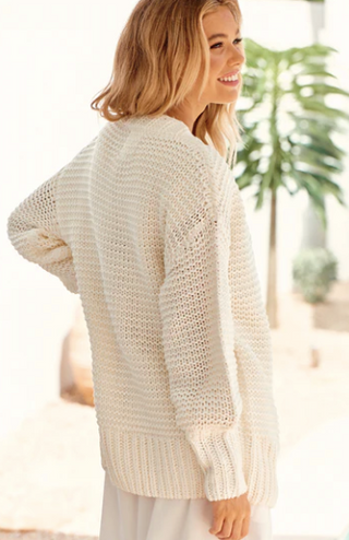 BARRENJOEY KNIT CARDIGAN - IVORY - Aviva Parfumerie